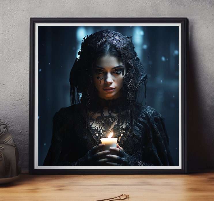 Set Of Gothic Prints Dark Fantasy Gothic Wall Art Print