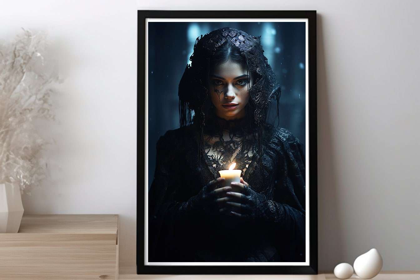 Set Of Gothic Prints Dark Fantasy Gothic Wall Art Print